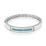 Zilveren armband gepolijst Groove met zirkonia | sy-BL 011