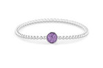 Zilveren bolletjes armband rond | sy-BL 026