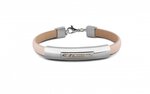 Zilveren armband lederen bandje | sy-BL 012