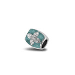 Zilveren bedel Daisy met zirkonia | sy-802 S
