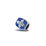 Zilveren bedel Daisy met zirkonia | sy-802 S
