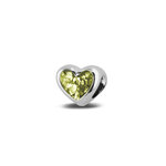 Zilveren bedel hart glad | sy-804 S
