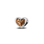 Zilveren bedel hart glad | sy-804 S
