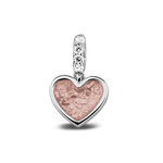 Zilveren hanger bedel hart met zirkonia | sy-807 S