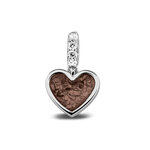 Zilveren hanger bedel hart met zirkonia | sy-807 S
