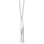 Hanger met gegraveerde afdruk lang &ldquo;bar&rdquo; | sy-418 S