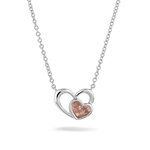 Zilveren hanger met dubbel hart | sy-602 S