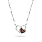 Zilveren hanger met dubbel hart | sy-602 S