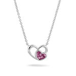 Zilveren hanger met dubbel hart | sy-602 S