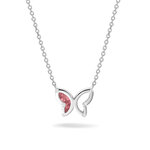 Goud vergulde hanger vlinder met zirkonia of diamant | sy-606 SG