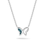 Goud vergulde hanger vlinder met zirkonia of diamant | sy-606 SG