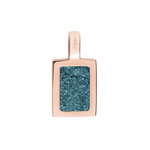 Zilveren hanger rechthoek  | sy-RL 008