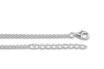 Zilveren dubbel anker collier 40+5 cm  | sy-126 S