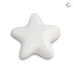 Keramische kunst urn keepsake Asteri ster in wit | fp-FPU 061
