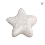 Keramische kunst urn keepsake Asteri ster in wit | fp-FPU 067