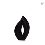Keramische urn Mastaba mat zwart Venezia medium | fp-KU 060 M