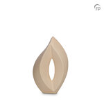 Keramische urn Mastaba mat cr&egrave;me Venezia medium | fp-KU 063 M