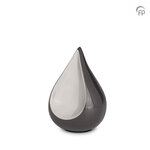 Metalen urn exclusieve FP-Originals collectie Teardrop grijs small | fp-FPU 102 S
