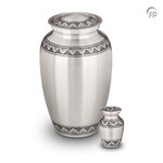 Metalen urn klassiek model in zilverkleur en zwart| fp-HU 128