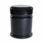Moderne natuurstenen ronde urn met karakter Marlin | wd-PU 12 Marlin