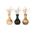 Handgemaakte houten kleine urn vaasmodel licht | mk-LittleVase Eikenhout