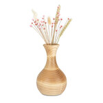 Handgemaakte houten kleine urn vaasmodel licht | mk-LittleVase Essenhout