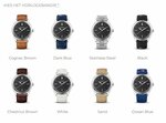 Gedenkhorloge met asruimte Memoria Lux  | mw-lux night