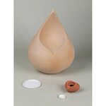 Biologische urn Celest model traan met hartje zandkleur | fp-FPU 021