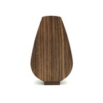 Houten kleine urn anjer notenhout | hu-DHU A 232