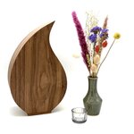Houten grote urn Magnolia notenhout | hu-DHU A 312