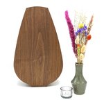 Houten grote urn Anjer notenhout | hu-DHU A 332