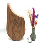 Houten grote urn Lavendel notenhout | hu-DHU A 342