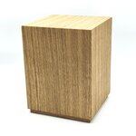 Houten grote urn modern vierkant eikenhout | hu-DHU A 371