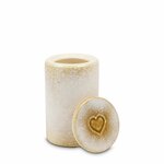 Keramische mini urn waxinelichtje bruin beige | wd-UCUTC02