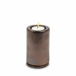 Keramische mini urn waxinelichtje bronskleurig  | wd-UCUTC04