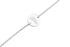 Zilveren armband rond gravure | sy-BL 031