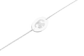 Zilveren armband ovaal gravure | sy-BL 032