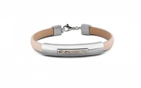Zilveren armband lederen bandje | sy-BL 012