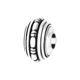 Kraal zilver met streng motief | tw-3004