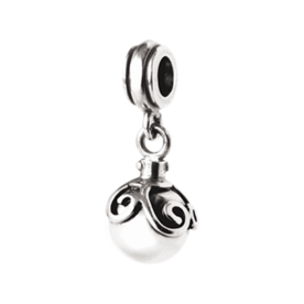 Bedel zilver met krul motief | tw-3007