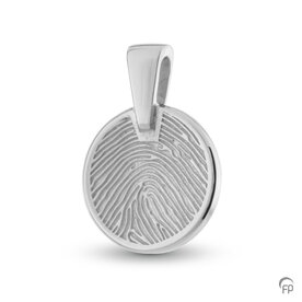 Atlantis Memorials hanger rond 14 mm met vingerafdruk glans | fp-HF 108.140