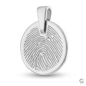 Atlantis Memorials hanger rond 18 mm met vingerafdruk glans | fp-HF 108.180