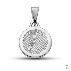 Atlantis Memorials hanger rond 14 mm met vingerafdruk glans | fp-LFP 01-155