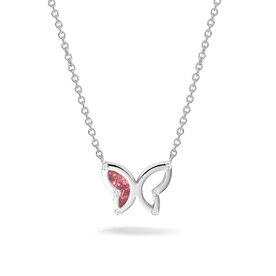 Goud vergulde hanger vlinder met zirkonia of diamant | sy-606 SG