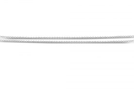 Zilveren dubbel anker collier 40+5 cm  | sy-126 S