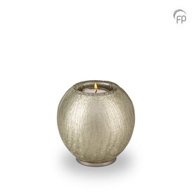 Glazen kaarsenhouder lichtgrijs | fp-GU 282