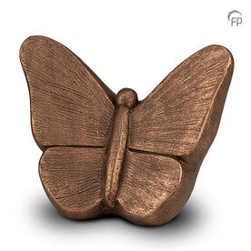 Keramische kunst urn Mariposa  bronskleur | fp-FPU 057
