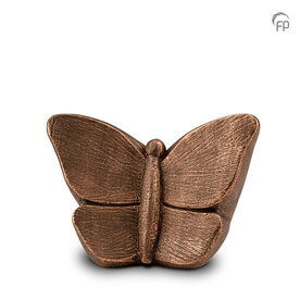 Keramische kunst urn Mariposa  bronskleur Small| fp-FPU 057 S