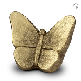 Keramische kunst urn Mariposa  goudkleur | fp-FPU 059