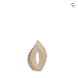 Keramische urn Mastaba mat cr&egrave;me Venezia small | fp-KU 063 S